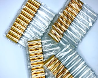 Gold/Clear Lip gloss tubes 10 ml 10 Tubes per pack