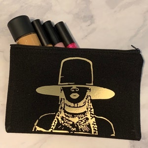 Custom Make-Up Bag | Queen Bey Bag | Cosmetic Bag | Canvas Bag