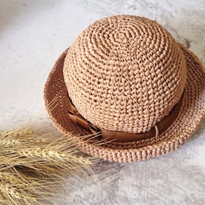 Guirca Cappello di Paglia in Colori assorititi Modello Panama paglietta 