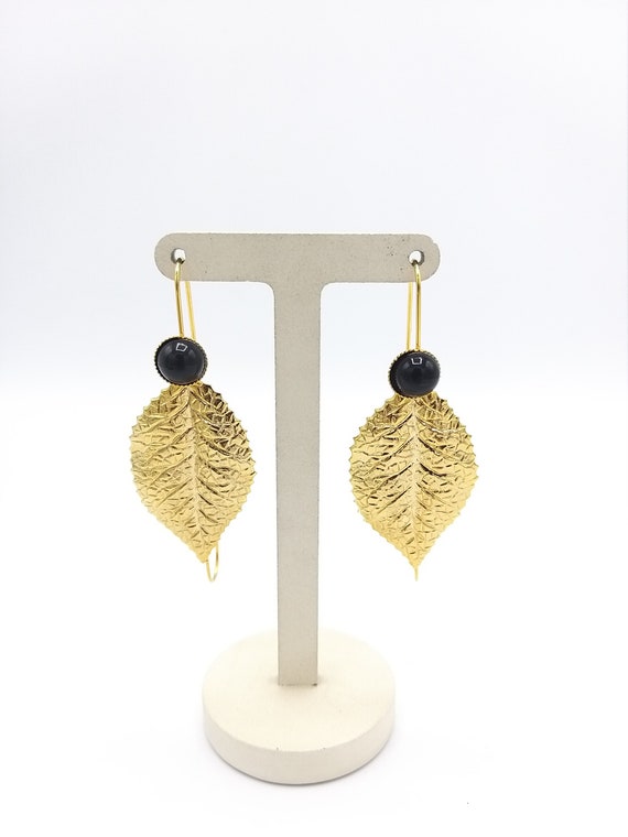 Chunky Gold Earrings, Estate Jewelry, Old Hollywoo