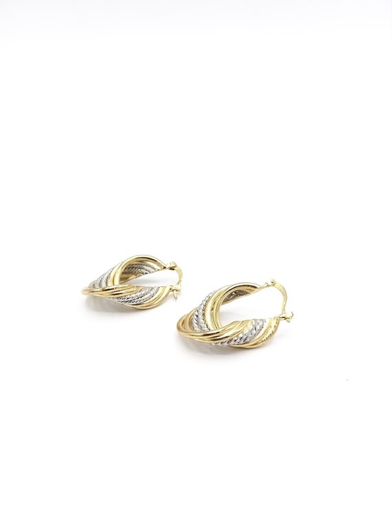 Chunky Hoop Earrings, Estate Jewelry, Old Hollywo… - image 8