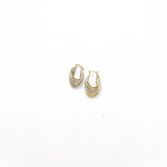 Chunky Hoop Earrings, Estate Jewelry, Old Hollywo… - image 7