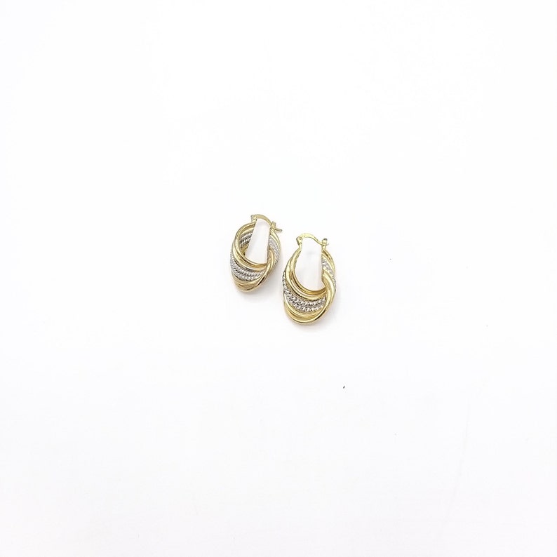 Chunky Hoop Earrings Estate Jewelry Old Hollywood Glam 60s - Etsy