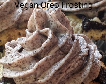 Vegan Oreo Frosting. Oreos. Vegan dessert.