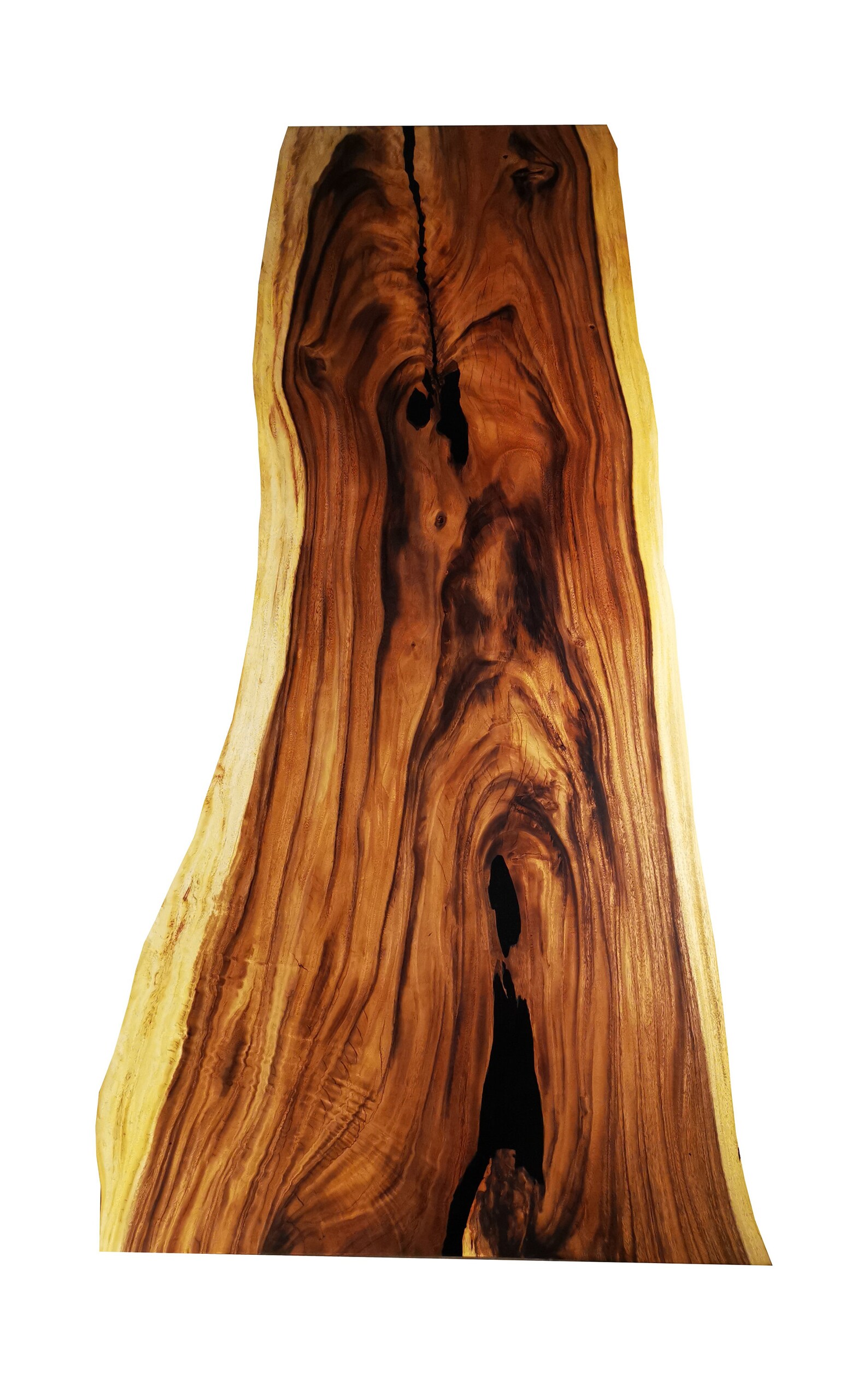 Monkey Pod Live Edge Dining Table 110 x 40 with Etsy