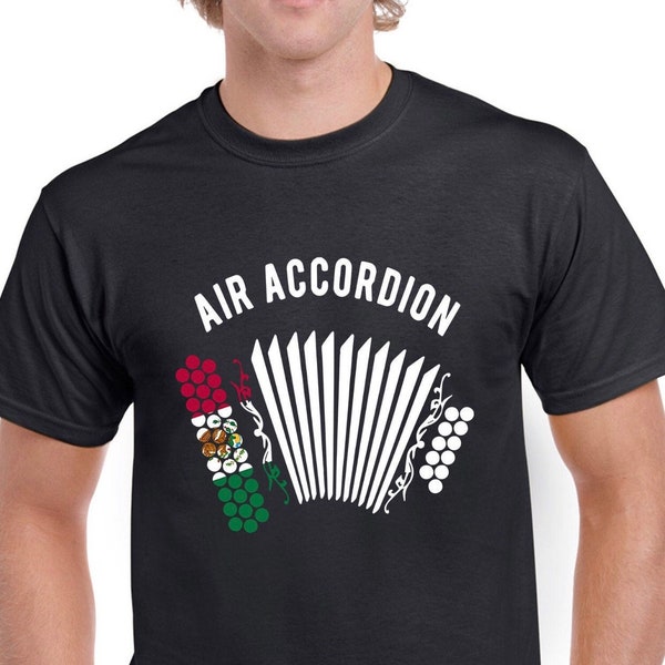 Air accordion t-shirt / funny shirt/ pretend accordion