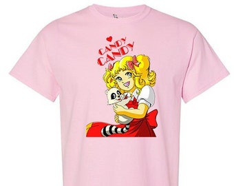 Candy Candy Retro Cartoon Tshirt / 80's Cartoon Tee / Novelty t shirts