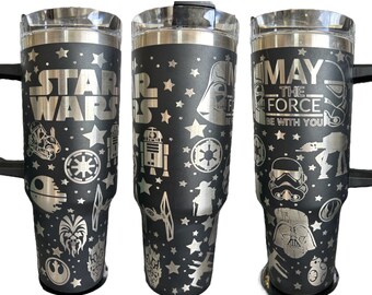 StarWars Limited Edition 40oz Laser Engraved Tumbler. Star Wars. Disney engraved .