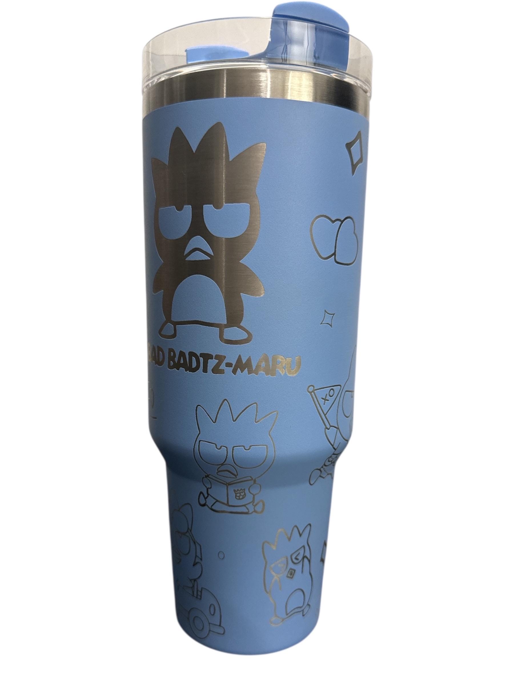 Badtz-maru 40oz Laser Engraved Tumbler. Kitty Friends,chococat,bad