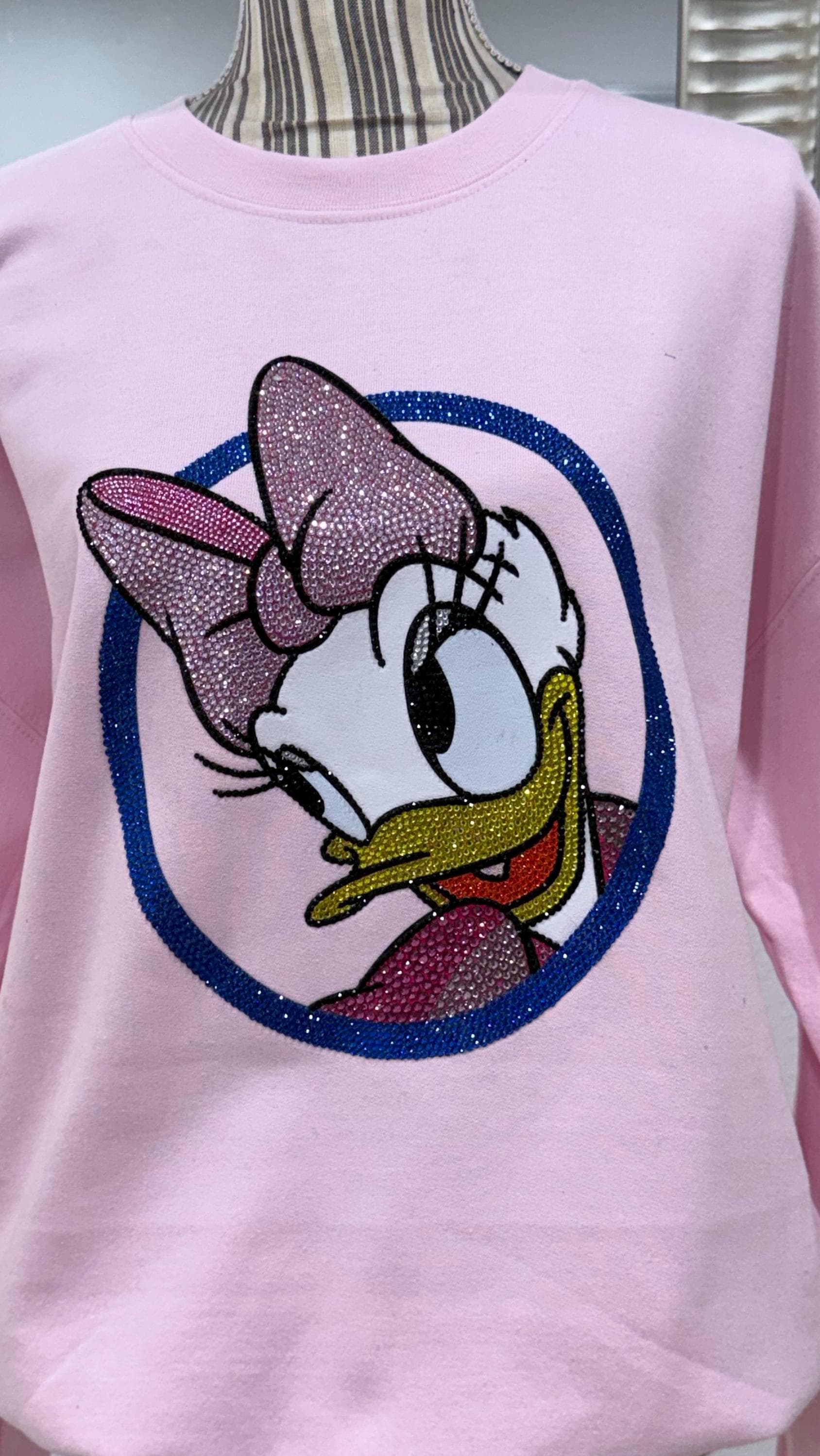 Handmade Bedazzled Daisy Duck Sweatshirt. - Etsy