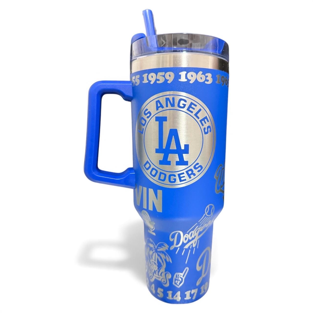 ロサンゼルス　ドジャース　タンブラー　ストロー　米国購入　新品 ロサンゼルス ドジャース タンブラー ストロー 米国購入 新品