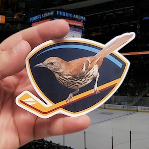 Atlanta Brown Thrasher Bird Hockey Sticker