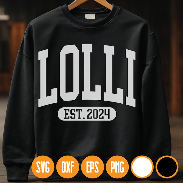 Lolli Est. 2024 SVG, Lolli Est. 2024 PNG
