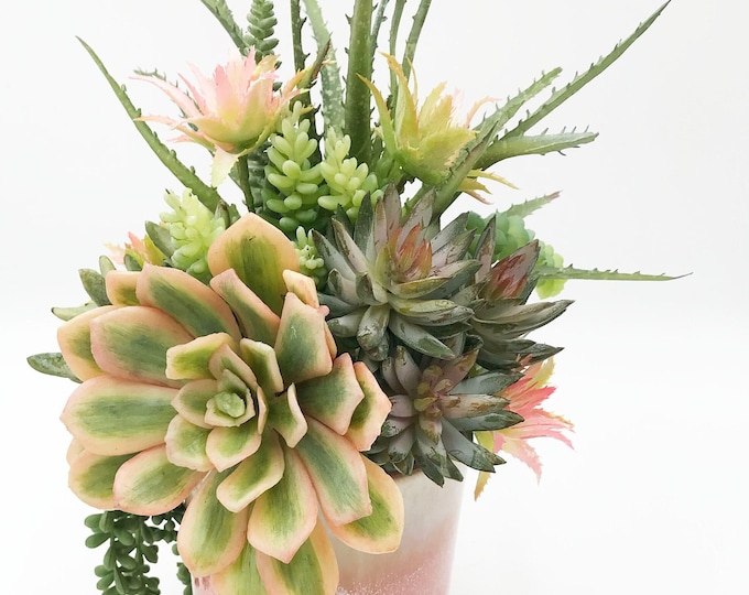 Beautiful faux succulent arrangement