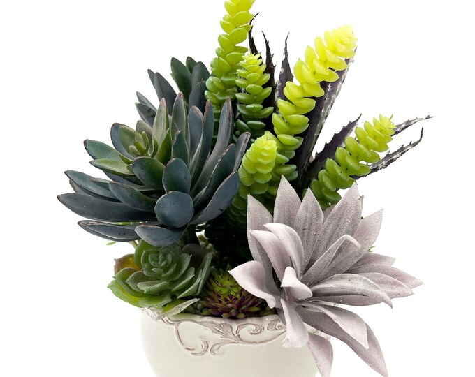 Beautiful Faux Succulent Arrangement