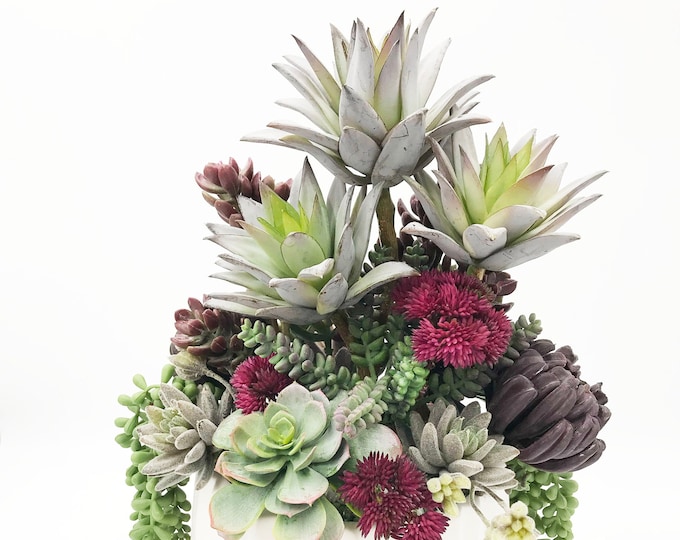 Beautiful faux succulent arrangement