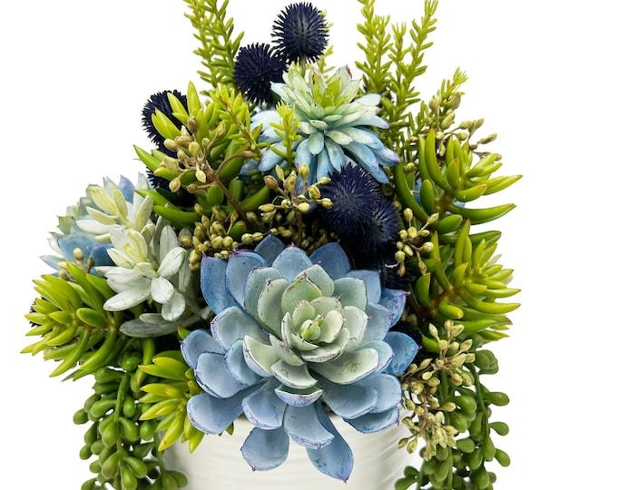 Beautiful faux succulent arrangement