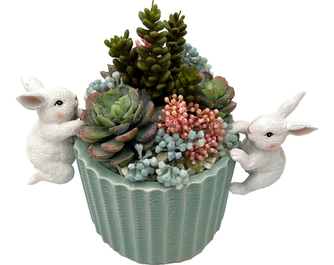 Beautiful faux succulent arrangement