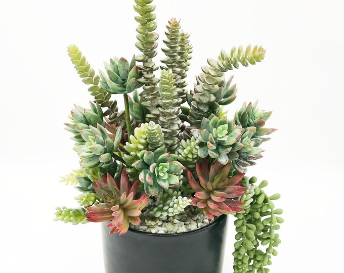 Beautiful faux succulent arrangement