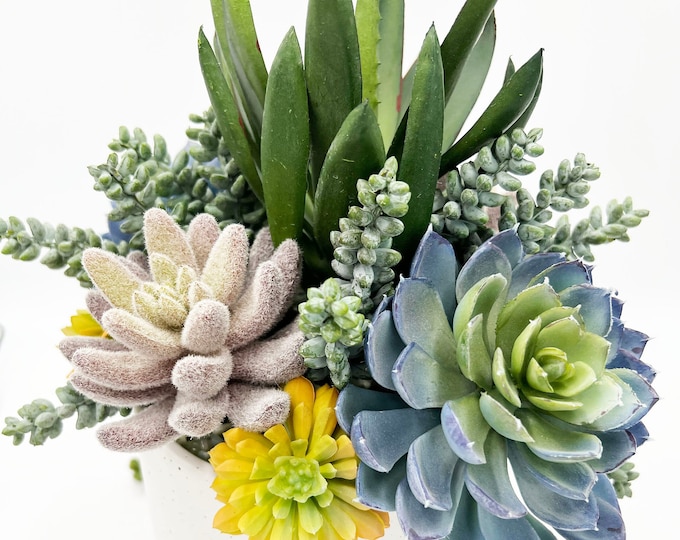 Beautiful faux succulent arrangement