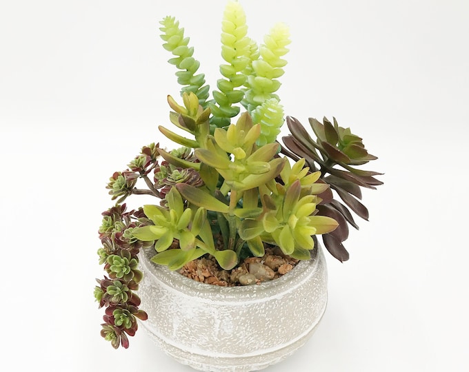 Beautiful faux succulent arrangement