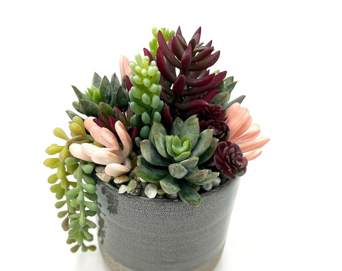 Beautiful faux succulent arrangement