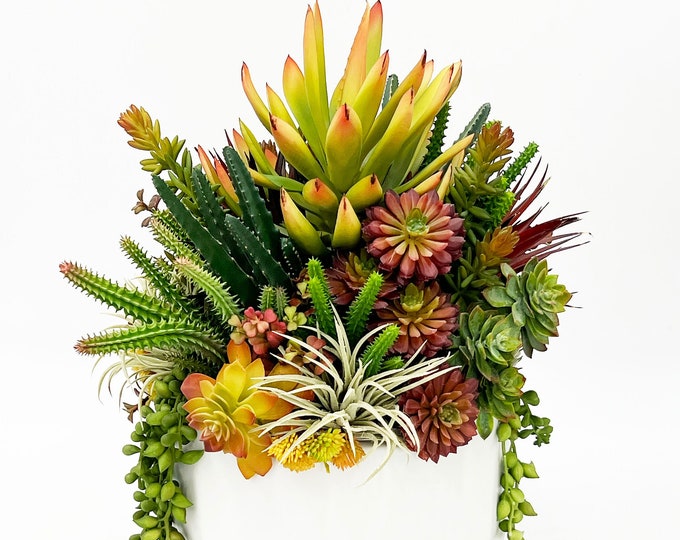 Beautiful faux succulent arrangement
