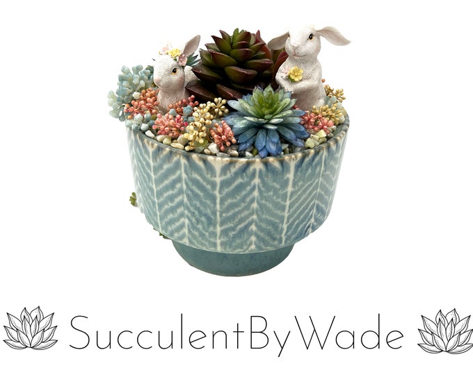 Beautiful faux succulent arrangement
