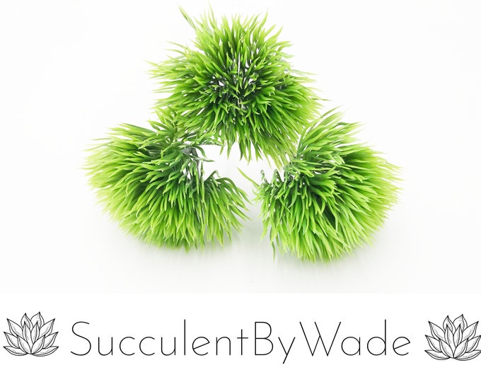 Faux Succulent Pick - Moss Grass