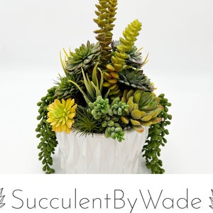 Wunderschönes künstliches Sukkulenten Arrangement