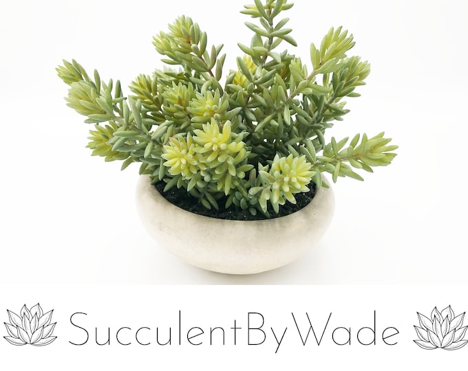 Beautiful faux succulent arrangement