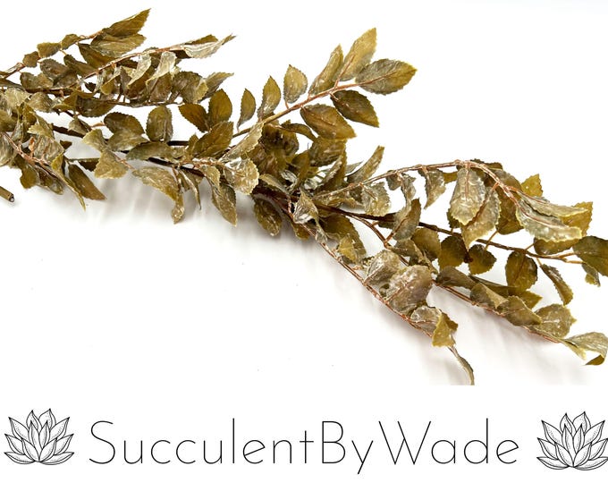 Faux Autumn Leaves Pick