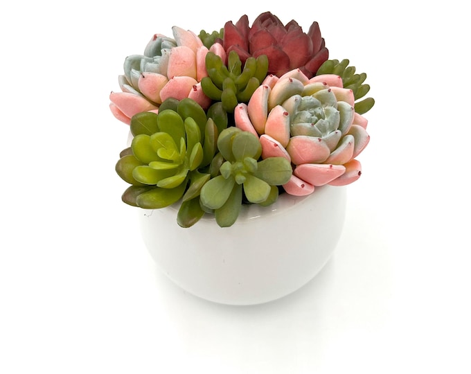 Beautiful faux succulent arrangement