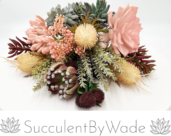 Faux Succulent Assortment of Picks - Echeveria - Set of 11 Picks (For a Medium/Large Arrangement)