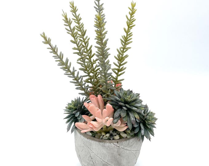 Beautiful faux succulent arrangement