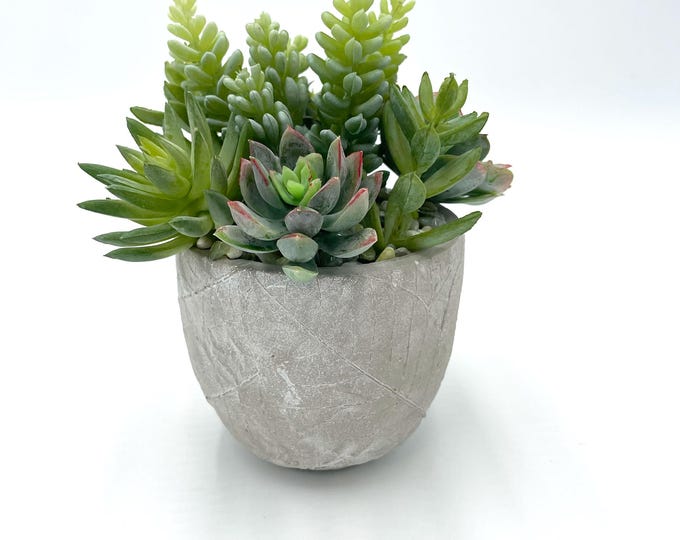Beautiful faux succulent arrangement