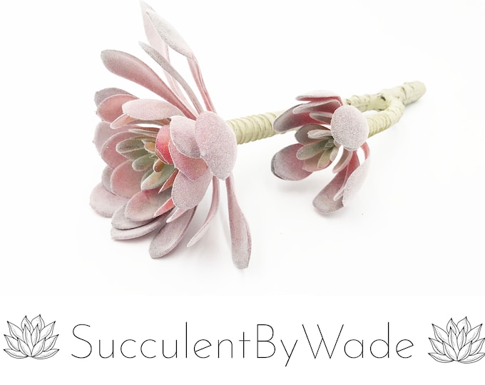 Faux Succulent Pick - Echeveria