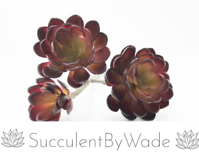 Faux Succulent Pick - Hen and Chick