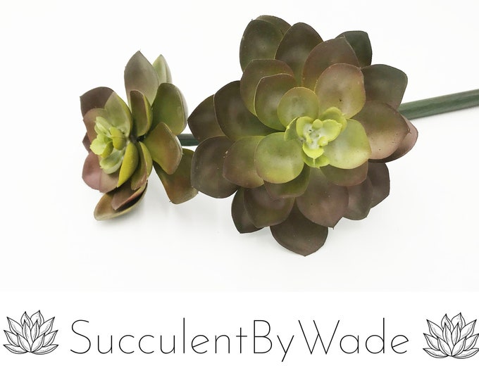 Faux Succulent Pick - Echeveria