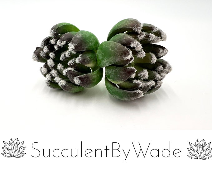 Faux Succulent Pick - Aeonium w/ fuzzy tips