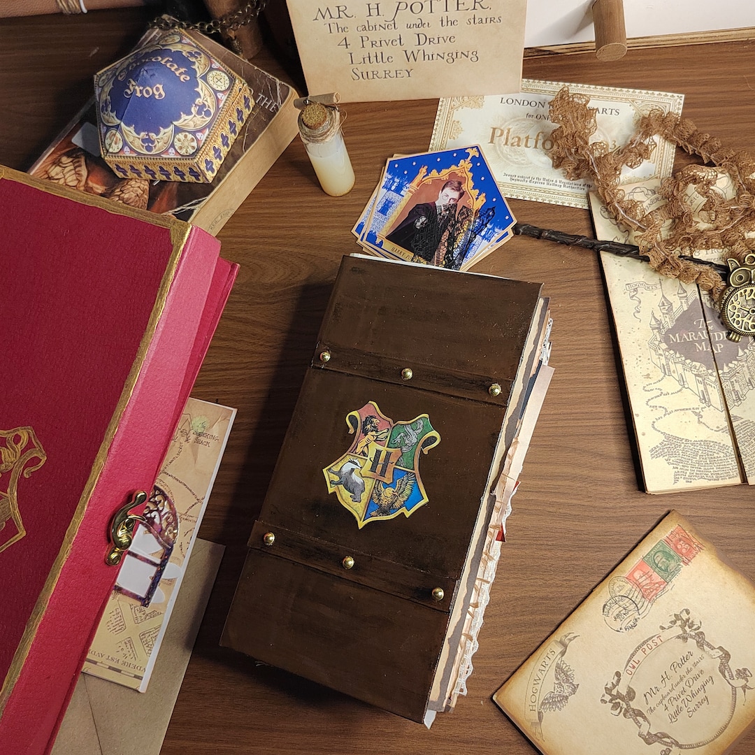 Hogwarts Wizarding School Magic Junk Journal Kit Ready Stock,scrapbook ...