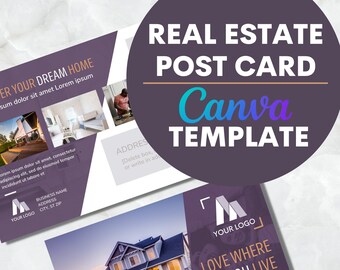 Real Estate 5x7 Post Card Canva Template | Modern | Clean