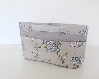 Bag Insert Japanese Cotton | Minimalist Purse Organiser | Handmade