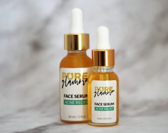 Akne Relief | Serum, Öl, Feuchtigkeitscreme | PURE GLAMOR
