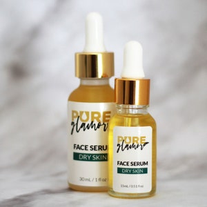 Dry Skin Face Serum/ Hydrating Serum/Dry Skin Moisturizer/Organic Face Serum/ Dry Skin Treatment/Vegan Face Serum
