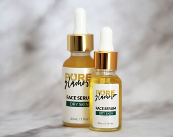Dry Skin Face Serum / Hydrating Serum / Dry Skin Moisturizer / Organic Face Serum / Droge huid behandeling / Vegan Face Serum