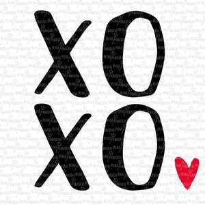 xoxo, Saint-Valentin, Fichier numérique, Cut File, SVG, PNG, PDF, Imprimable, Silhouette, Cuttable, Heart, Valentines Cuttable, Valentines Card