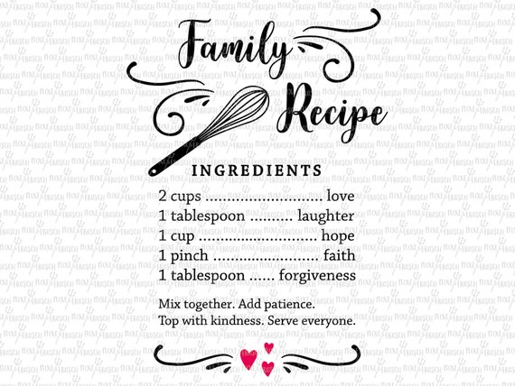 Free Free 252 Family Recipe Svg SVG PNG EPS DXF File