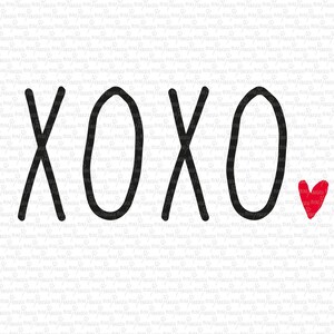 xoxo, Liebe, Valentinstag, Valentinstag Karte, Digital File, Cut File, SVG, PNG, PDF, Plotterdatei, Silhouette, Cricut, Cuttable, Herz