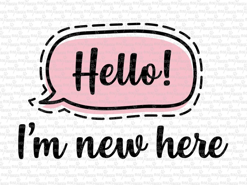 Download Printable Cut File Png Svg Baby Shirt Svg Silhouette Baby Svg Cuttable Cricut Digital File Baby Shower Svg Hello I M New Here Clip Art Art Collectibles